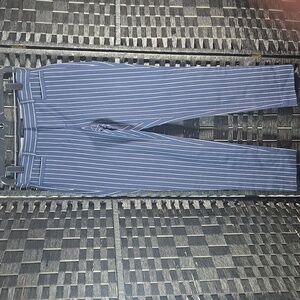 Banana Republic Sloan Dark Blue Pinstripe Trousers Dress Pants Size 00 Petite